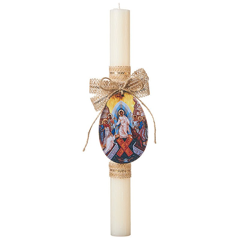 Easter Candle with Anastasi icon | Pandora Designs Melbourne