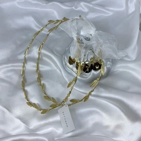 Wedding Crowns (Stefana) -  Gold Grecian Olive Leaf | Pandora Designs Melbourne