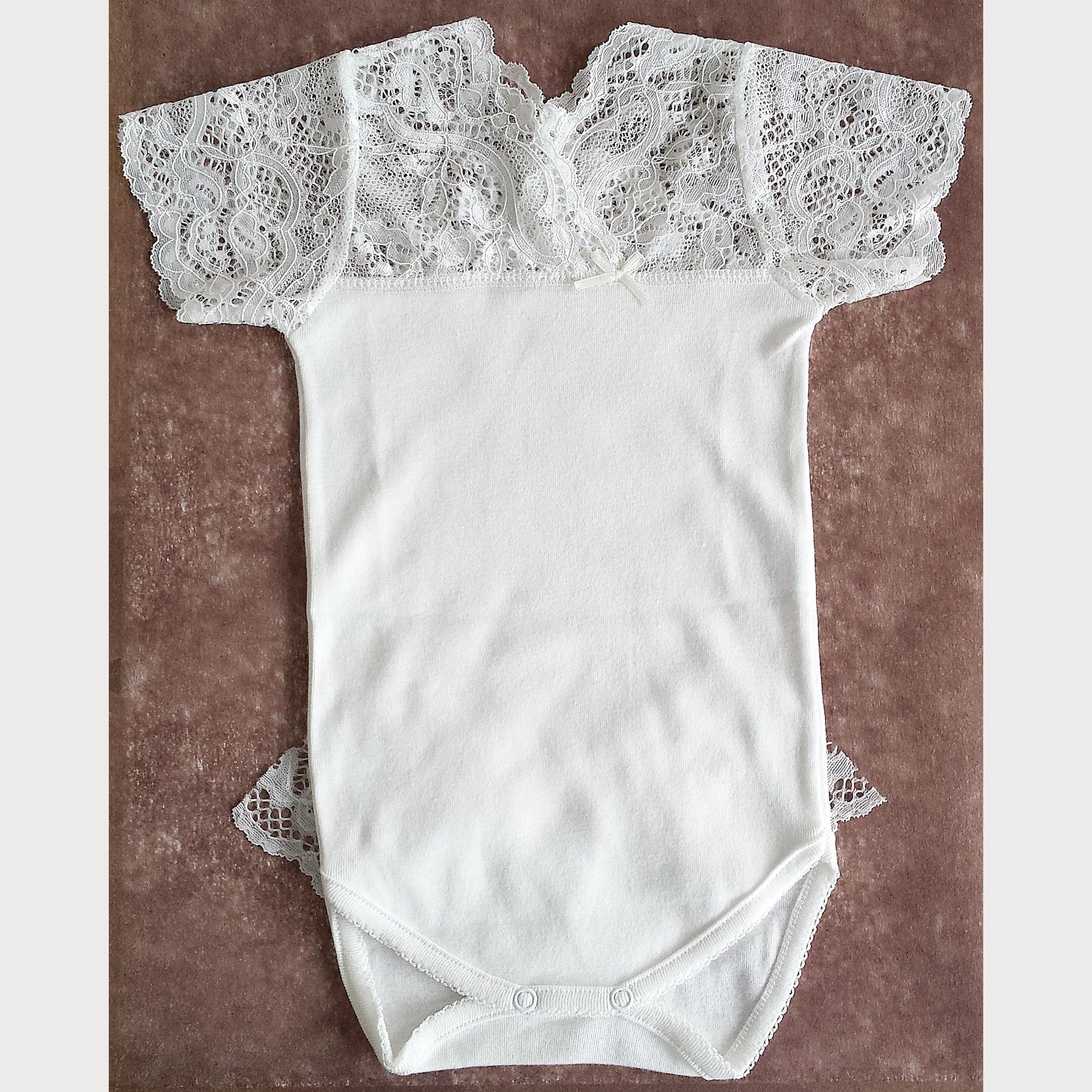 Baby Bodysuit Lace – Pandora Designs Melbourne Christening