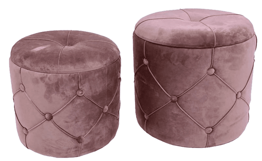 Velvet Ottoman - 0