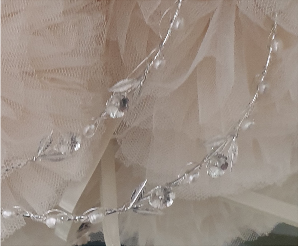 Wedding Crowns (Stefana) -  Silver Flower & White Pearl