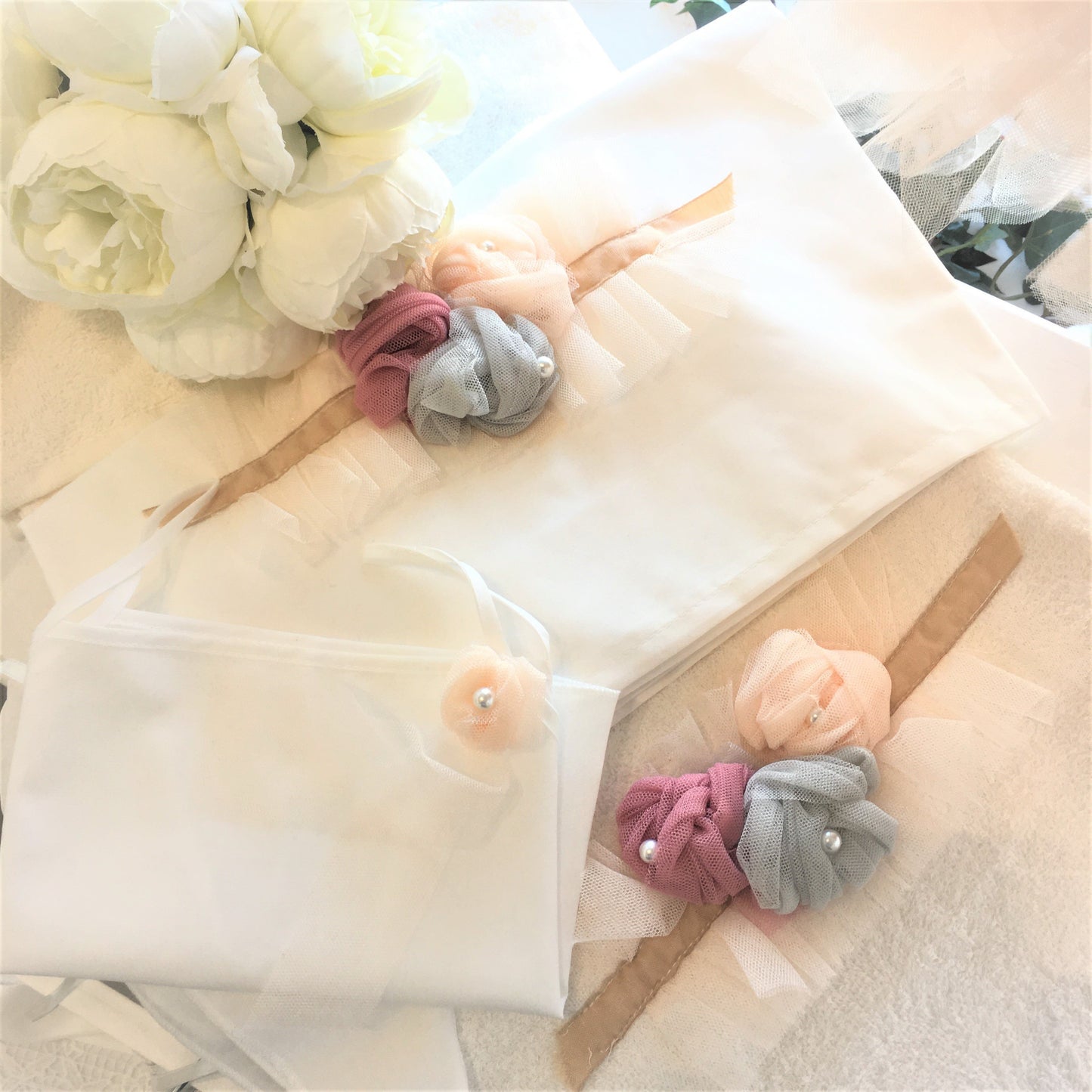 Orthodox Christening Contents - Pastel Floral Pearl - 0