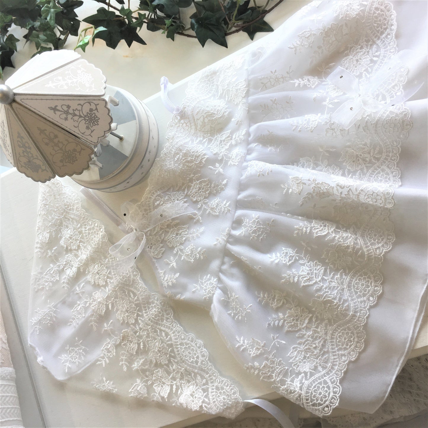 Orthodox Christening Contents - Soft Lace With Sheer Bow - 2