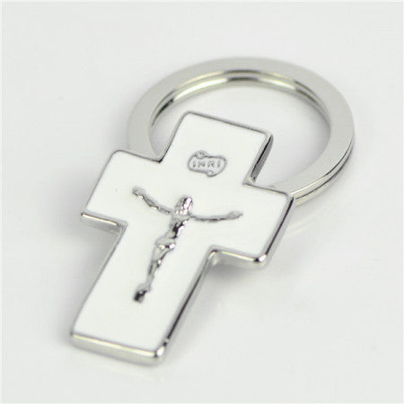 Bomboniere - Cross Keyring  - available in pink, white and baby blue